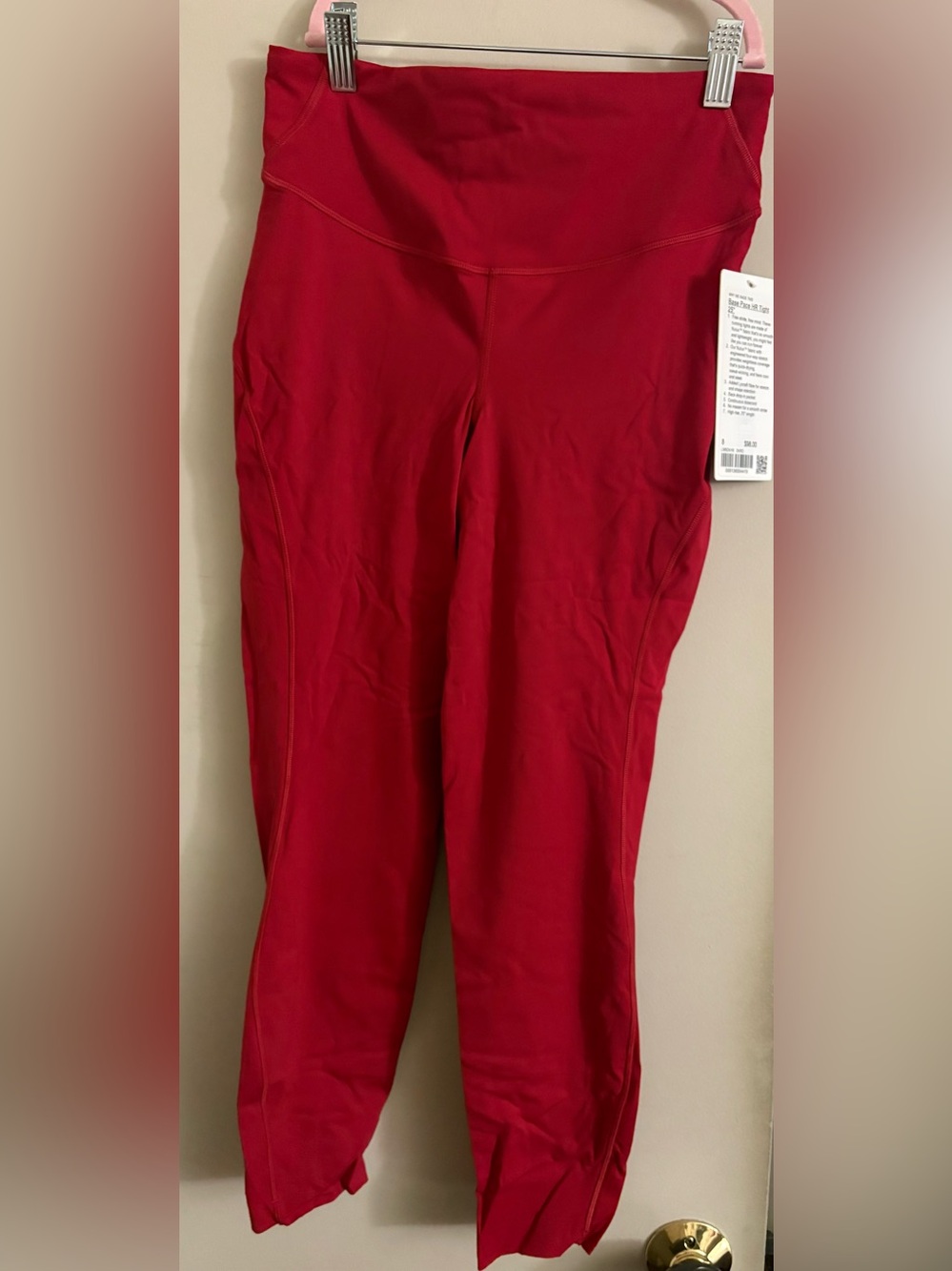lululemon athletica Red High-Waist Performance Leggings